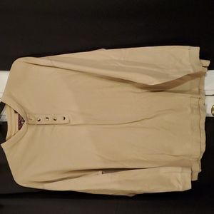 OCI Men’s Tan Long Sleeves Henley Shirt